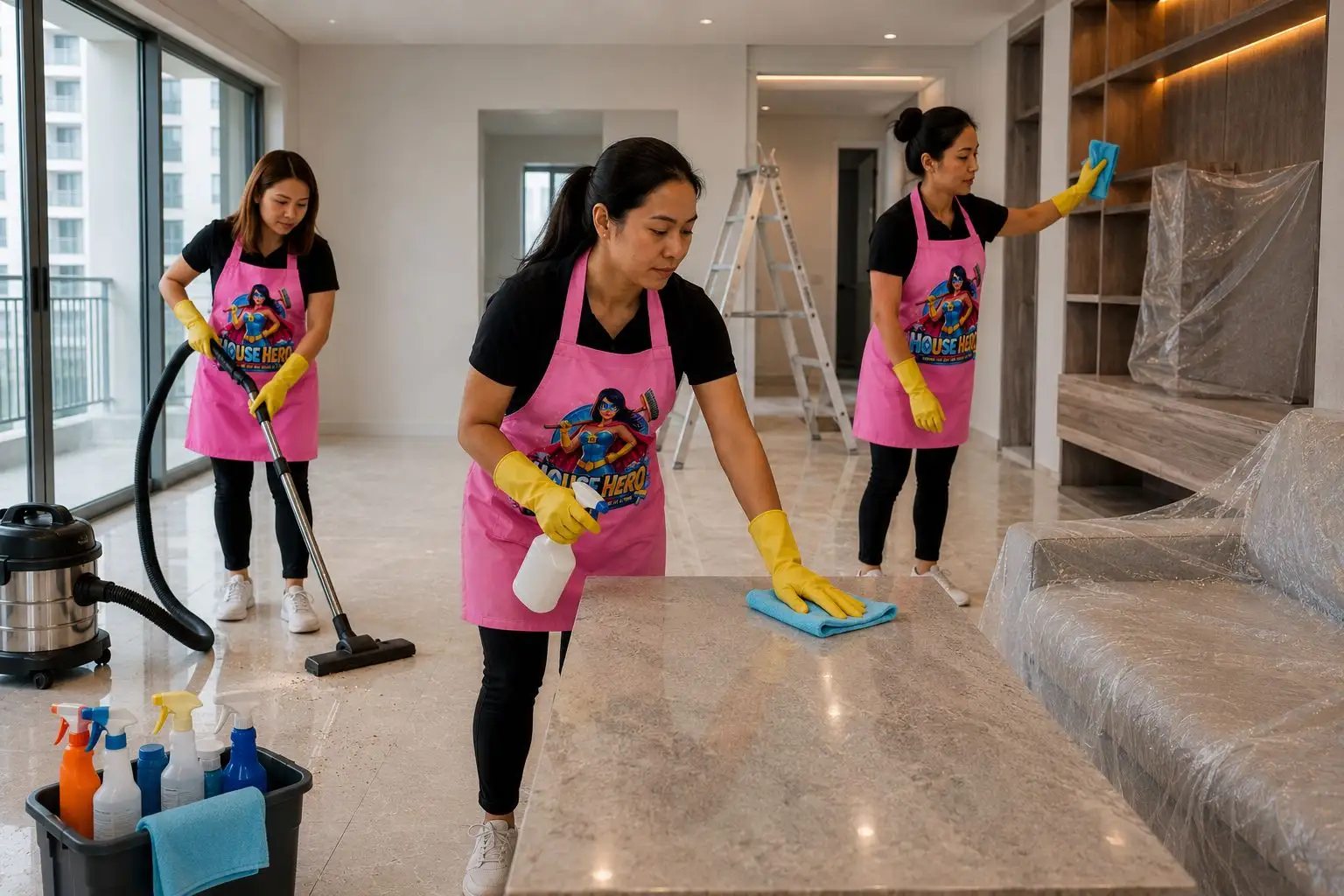 Deep cleaning for spring, post-renovation, or special events